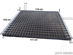 10.000 Stück Einlegegitter Gitterroste für Palettenregale verzinkt