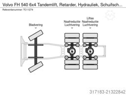 Volvo FH 540 6x4 Tandemlift, Retarder, Hydrauliek, Sc...
