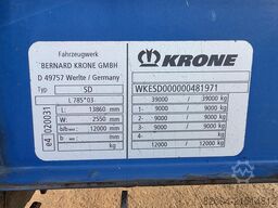 KRONE SD|3 AXLE MEGA | LIFTABLE ROOF| SLIDING ROOF | ...