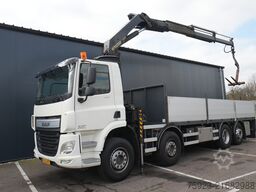DAF CF 400 open box with Palfinger PK 17502 crane
