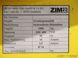 unbekannt Traglast 1000 kg  2400 x 760 mm