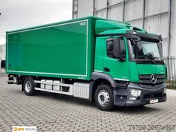 MERCEDES-BENZ 1824 L ACTROS Koffer 7,35 m mit Tür + LBW 2t