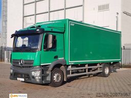 MERCEDES-BENZ 1824 L ACTROS Koffer 7,35 m mit Tür + LBW 2t