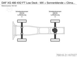 DAF XG 480 4X2 FT Low Deck - MX + Sonnenblende + Cli