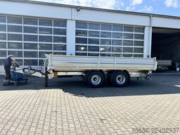 Möslein TTD 19 B  19 t Tandemkipper- Tieflader hydraulischer Klappe Breitbereifung