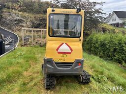 Volvo EC15B xtv excavator w/ trench bucket and hydraulic