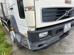 Volvo FL 6 flatbed truck w/ rear mounted crane. WATCH VI