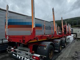 Huttner Timber trailer w/ 17 t/m Epsilon crane and extensi