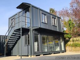Bürocontainer / Wohncontainer / Baucontainer Modell MODULHAUS 57,6 m²