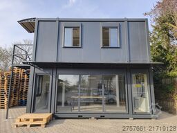 Bürocontainer / Wohncontainer / Baucontainer Modell MODULHAUS 57,6 m²