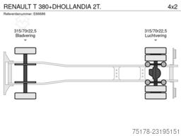 RENAULT T 380+DHOLLANDIA 2T.