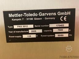 METTLER TOLEDO PAS 3012