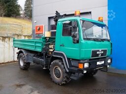 MAN Dreiseitenkipper MAN 7731 mit Kran