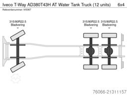Iveco T-Way AD380T43H AT Water Tank Truck (12 units)