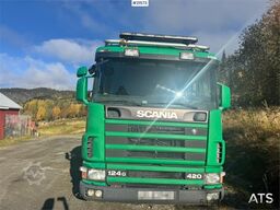 Scania 124G 6x2 Hook truck.