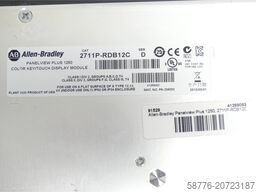 Allen-Bradley 2711P-RDB12C Panelview Plus 1250 SN: 41269093