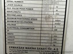 ERMAKSAN MAKINA SANAYI TIC. A.S. LASERMAK 4000.3 x 1,5