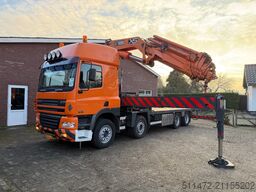 DAF CF 85.430 / 8x2 / HIAB XS 800 E-7 / Handgeschak...