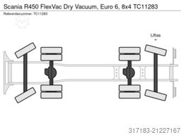 Scania R450 FlexVac Dry Vacuum, Euro 6, 8x4