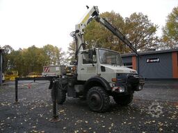 MERCEDES-BENZ Unimog U2100 mit Kran Palfinger PK14500D