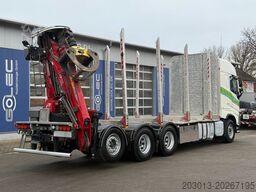VOLVO FH 510 8x4 Holztransporter Kran PENZ *Anhänger