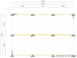 10x15m Lagerbühne , Belastung : 500kg/qm Unterkante: 3,0m , ca. 150qm Systembühne