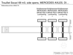 Trouillet Socari 69 m3, side opens,  MERCEDES AXLES, DISC...