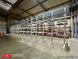 ca. 18,45 lfm Kragarmregal Doppelseitig H:400 cm 500 Kg/Arm
