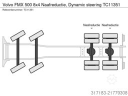 Volvo FMX 500 8x4 Naafreductie, Dynamic steering