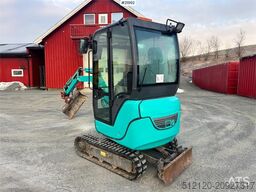 Kobelco SK18 Mini excavator w/ Powertilt, 3 buckets, rippe