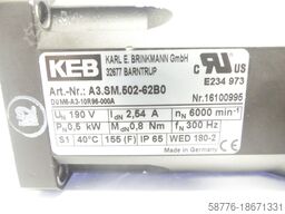 KEB Brinkmann .502-62B0 Motor SN: 16100995