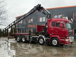 SCANIA R580 LB 8x2*6 HNB SZM mit Kran HIAB XS 422