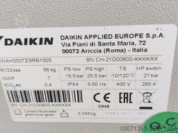 Daikin EWAH330TZSRB1005 x 3, EWAD370T-SSC2001