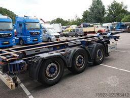 Krone 3 axle container chassis extendable trailer
