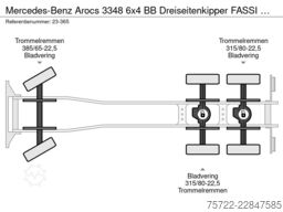 Mercedes-Benz Arocs 3348 6x4 BB Dreiseitenkipper FASSI F195A