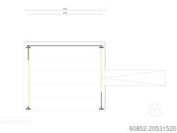 21,25 m² Lagerbßhne + Treppe 500 kg/m² Geländer an zwei Seiten, Oberkante 300cm
