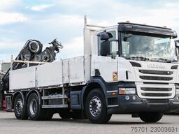 SCANIA P 400 Pritsche Kran HIAB Funk Lift-/Lenkachse