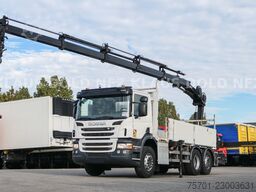 SCANIA P 400 Pritsche Kran HIAB Funk Lift-/Lenkachse