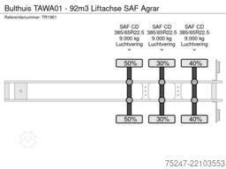 Bulthuis TAWA01 - 92m3 Liftachse SAF Agrar