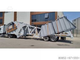 Polygonmach mobile 60m3/hour concrete batching plant