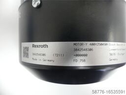 Rexroth MNR: 3 842 547 992 Motor 3842548306 SN:B17373551 + Aufsteckgetriebe