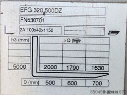 Jungheinrich EFG 320 5m/ batt2023/ 5396h