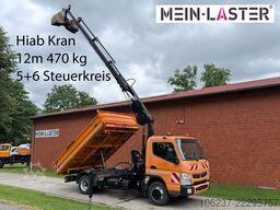 FUSO Canter 7C18 3 S-Kipper /Hiab 055 12m 500 kg FUNK