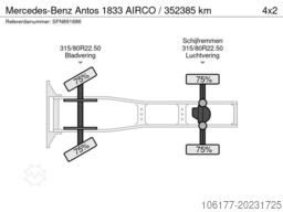 Mercedes-Benz Antos 1833 AIRCO / 352385 km