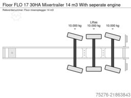 Floor FLO 17 30HA Mixertrailer 14 m3 With seperate en...
