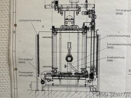 Passavant Membranfilterpresse 1500/200/58