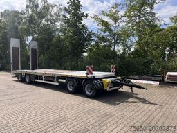 Möslein T4 VB H1 gerade  neuer 4 Achs Tieflader gerade hydraulischen Rampen