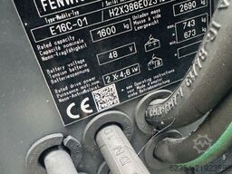 Linde E 16 C-01 Triplex Batterie Bj.22