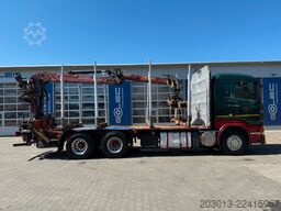 SCANIA R560 6x4 Holztransport Kran LOGLIFT HIAB 140S79R