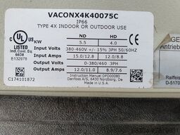 VACON X-Series 4X 40400C / 4X 40075C1 / 4X 40075C